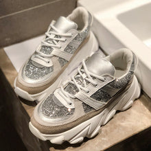 Load image into Gallery viewer, Womens Sneakers Trainers Platform Wedges Chunky Sneakers Black Sneakers Women Casual Shoes Woman Baskets chaussures femme
